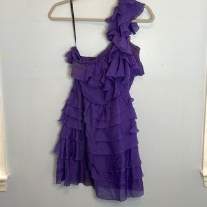 One shoulder cocktail dress